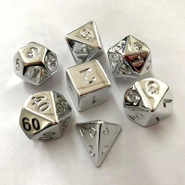 Gold Plated Dice Set SILVER silver silver silver