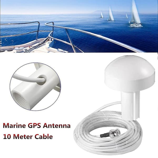 GPS Aktiv Marine Navigationsantenne 10m BNC Hanstik