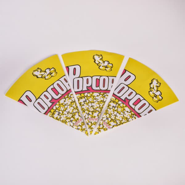 100 st Popcornpapperspåsar med Avsmalnande Spetsar Konformade Godispåsar för Popcorn Godis