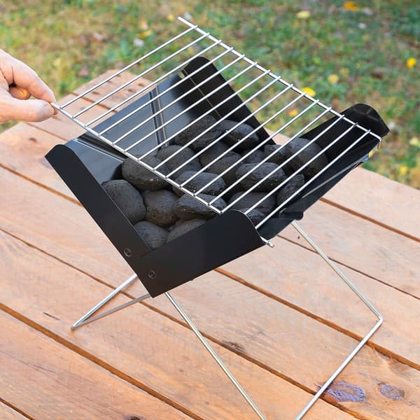InnovaGoods Foldecue Mini sammenleggbar bærbar kullgrill
