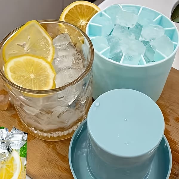 Familjestil Mini Isbox Bärbar Formbricka Snabbfrysande Koppar Whisky