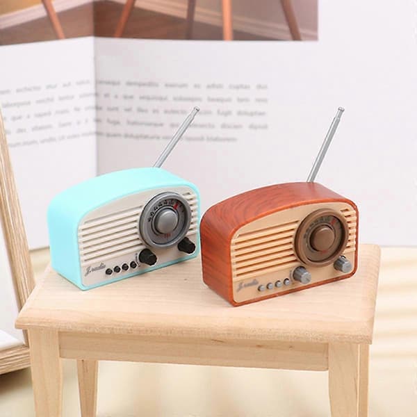 1/12 Radio Hjemmeindretning Møbler Mini Dukke R Tilbehør, B