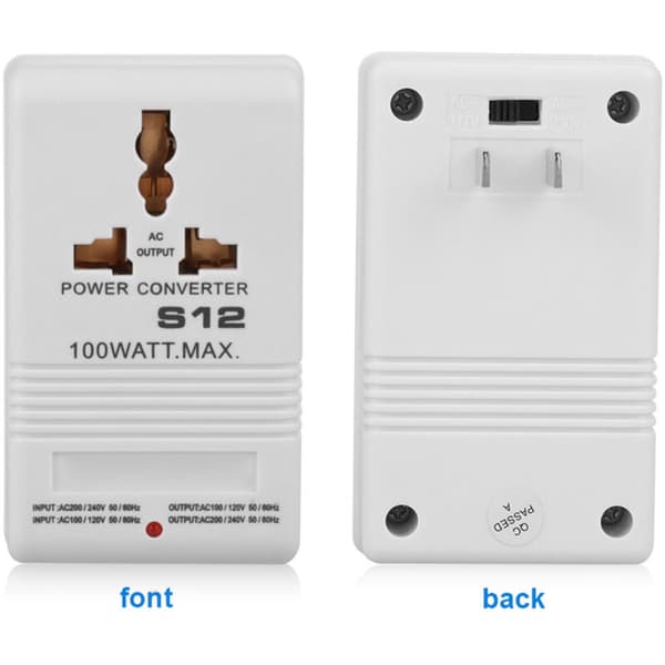 100W Spændingsomformer 110V/120V til 220V/240V Step-Up Transformator