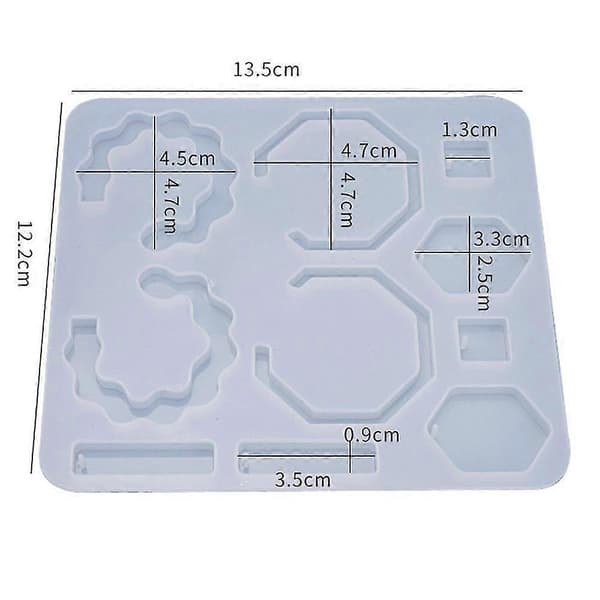 DIY Øreringe Resin Form, Håndlavet Hængende Ørering Silikoneform, UV Epoxyform, Bruges Til Smykkefremstilling