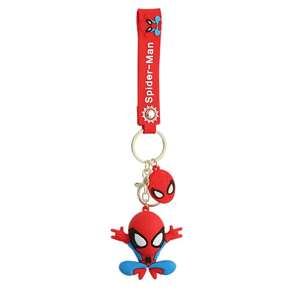 Marvel Spider-Man tegneserie-nøglering sort