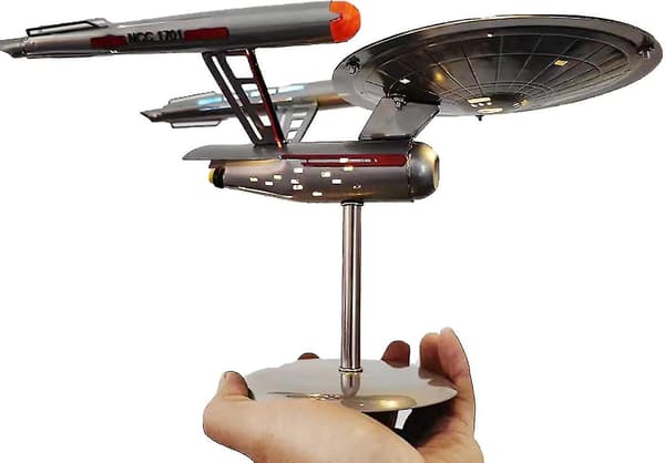 U.S.S. Enterprise Star Trek Model NCC-1701 Replika, Rustfrit Stål Rumskibsmodel Ornamenter til Boligindretning og Samling