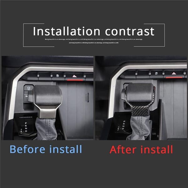 Decorative Sticker for Sequoia 2022 2023 Central Control Gear Head Trim (ABS Fiber)