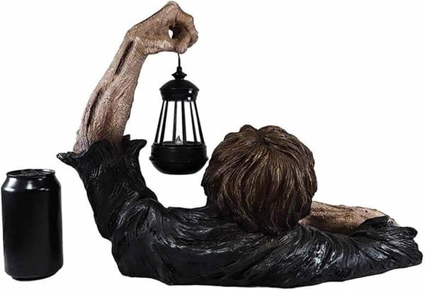 1 stk selvlysende spøkelsespynt i resin - Skummel Halloween-dekorasjon