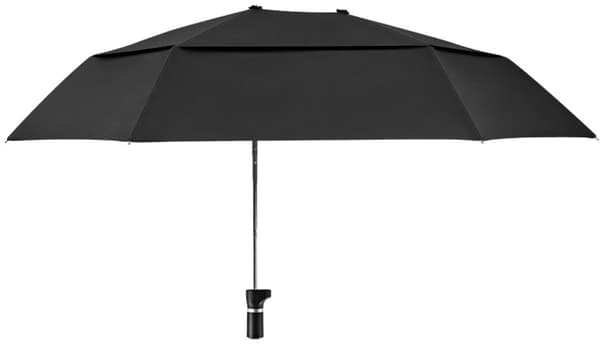 Bike Umbrella with Universal Mount, Foldable Double-Layer Windproof Sunshade, for Bicycles, Wheelchairs, and Strollers, Black 106 cm