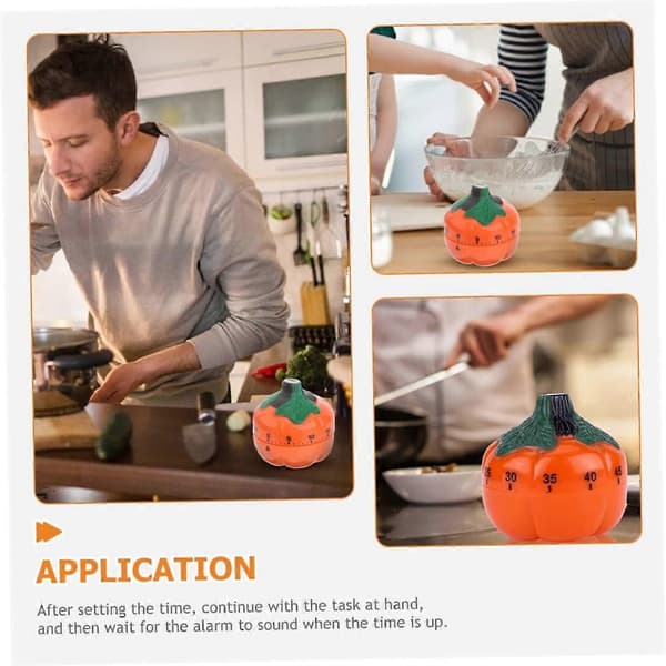 Påmindelse om bagetid Græskar Timer Dekorativ Tidsmåler Halloween Madlavningstimer Mekanisk Timer Køkkentimer