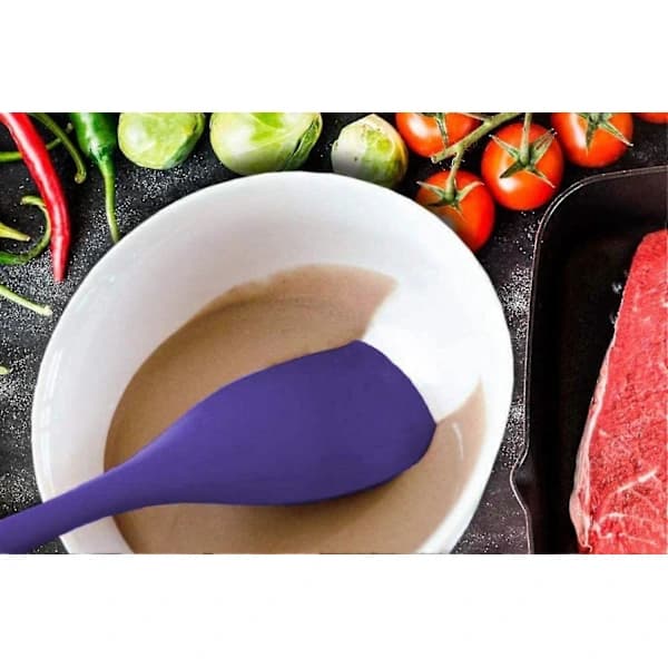 Non-stick silikonespatler til madlavning Ba (lilla)