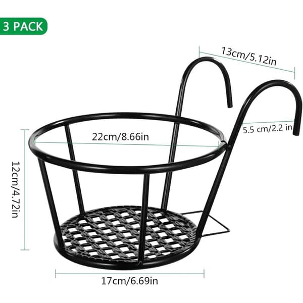 Outdoor Storage Rack - Round Planter - 1712 cm, 3 Pieces