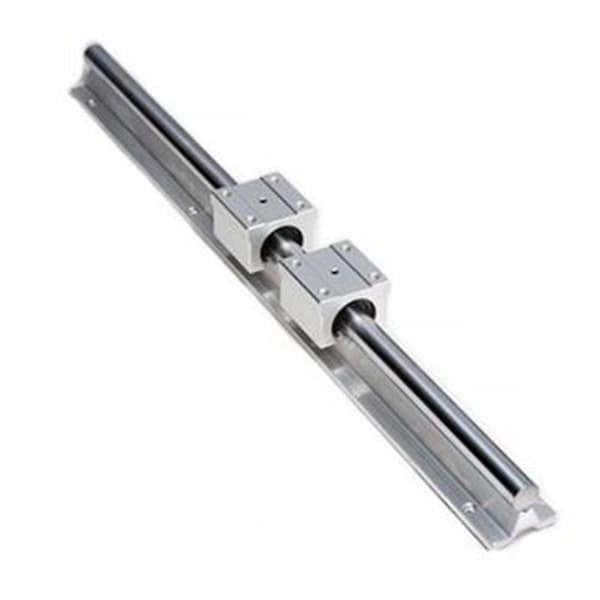 Lineær styreskinne 500 mm + 2 stk. Lineære lejer 12 mm Glideblok SBR12UU