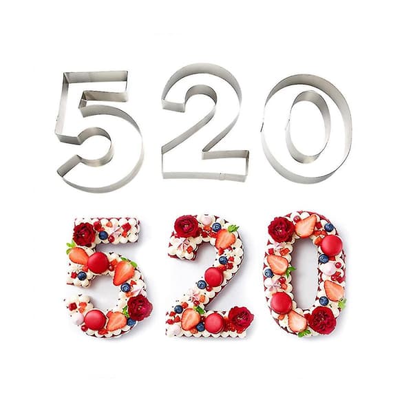 Number Cake Molds 0-8, Pastry Decorating Tools, Confectionery Maker, Birthday Cake Tools, Baking Mold