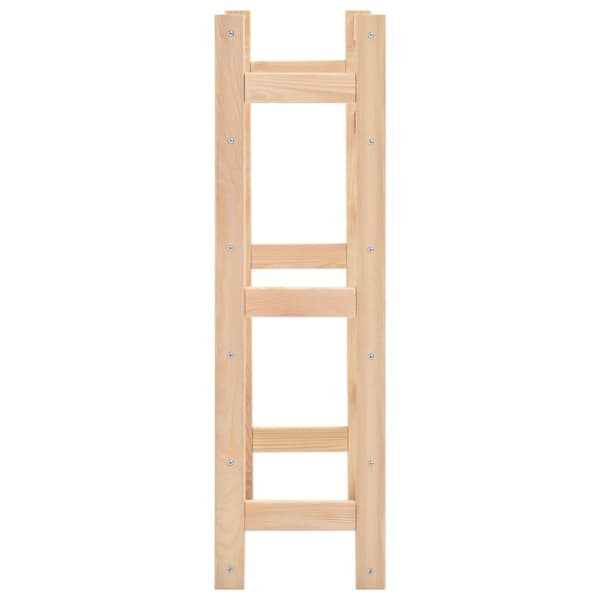 vidaXL Viiniteline 30 pullolle, mänty Beige beige