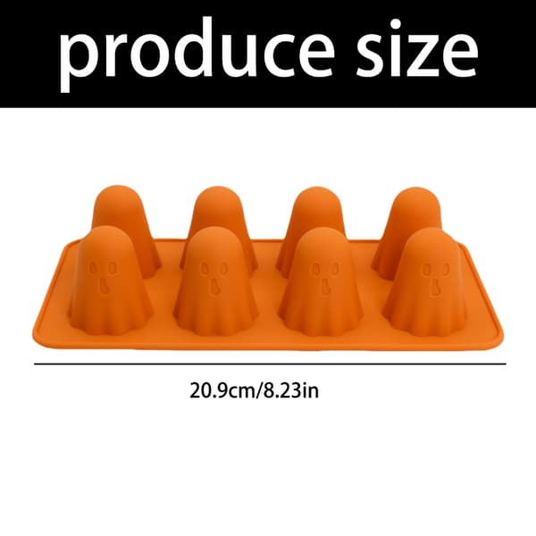 Giftfrie spøkelser form silikonformer for DIY-dessert Halloween-tema feiring