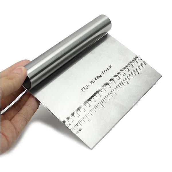 Kitchen Utensil Set Stainless Steel Pizza Dough Scraper Cutter Kitchen Flour Pastry Cake Tool Gadget