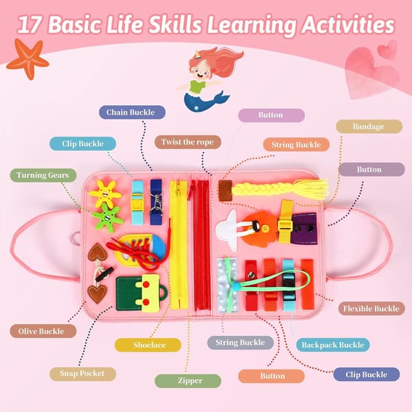 Educational Montessori Felt Activity Board