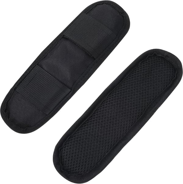 2-pack Backpack Shoulder Strap Pads - Functional and Comfortable - Black