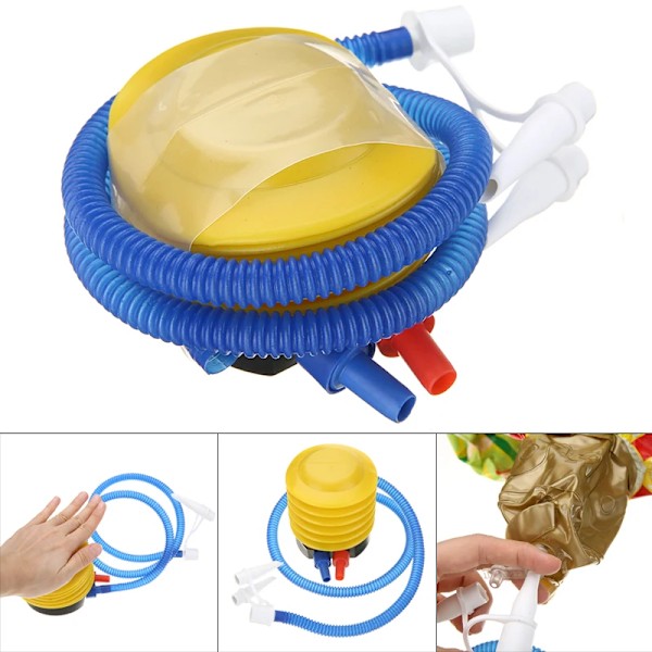 Bærbar Fodluftpumpe til Oppustelige Flydende Sportsbolde Pool Party Ballonkompressor Benzinpumpe 1pc