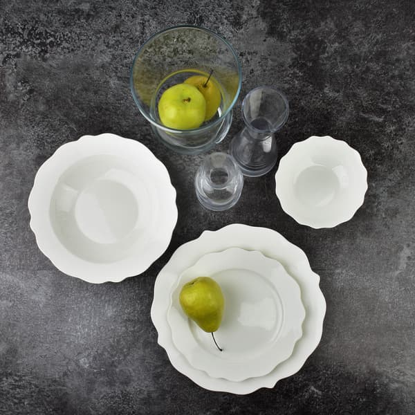 Desserttallerken ISABELLE 21x21 hvit 1 stk