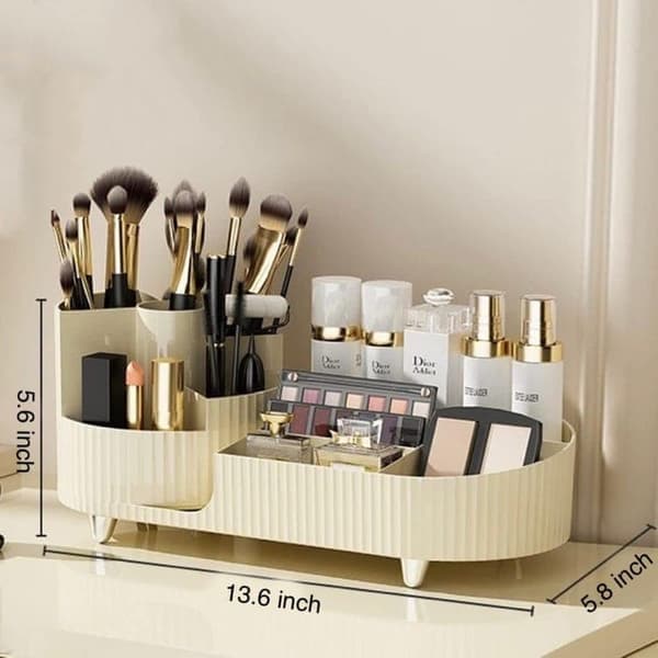 Make-up stativ Make-up opbevaring Make-up arrangør – Roterende kosmetikopbevaringsboks med 360° rotation og stor kapacitet