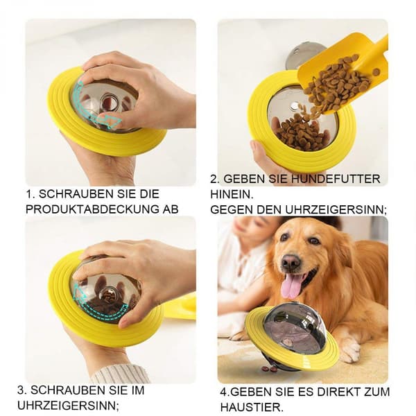 Gul snackball godteball for hunder snackball