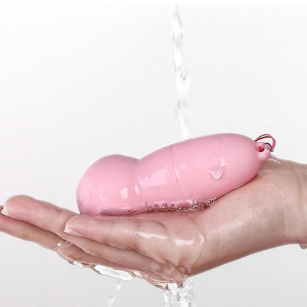Naisten värisevä muna Kannettava sähköinen hierontalaite akkukäyttöisellä iholla, pehmeä silikoni naaras Pink