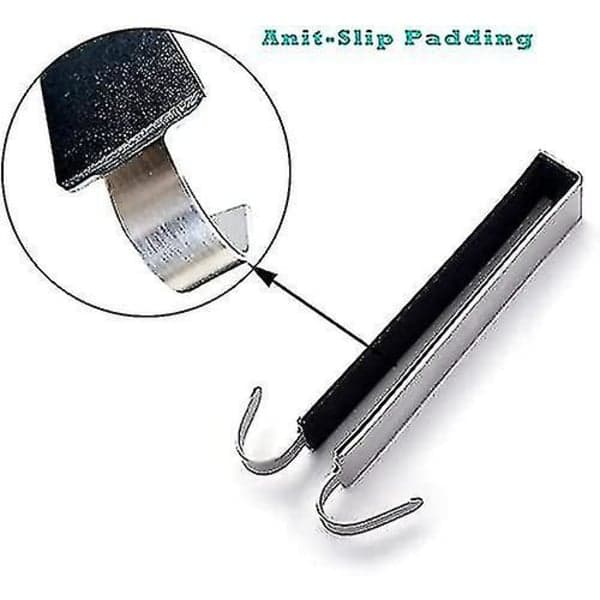 2023 - Two Extended Shower Door Hooks, 2 Per Pack. Hooks for Frameless Glass Shower Doors. Double Towel Hook (Silver) 2 pcs