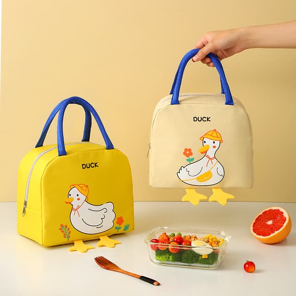 Bento Väska Isolering Aluminiumfolie Beige
