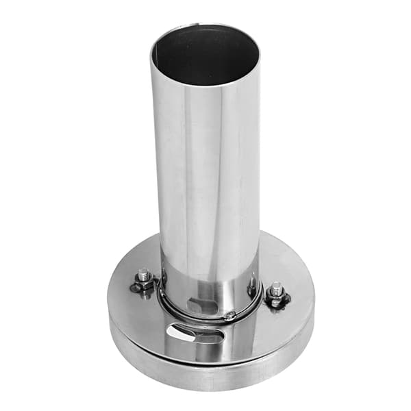 Adjustable Removable Round Head Exhaust Muffler Car Modification (4.5in)