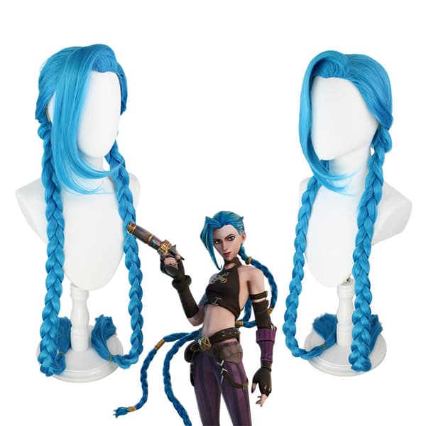 Jinx Cosplay-parykk 120 cm