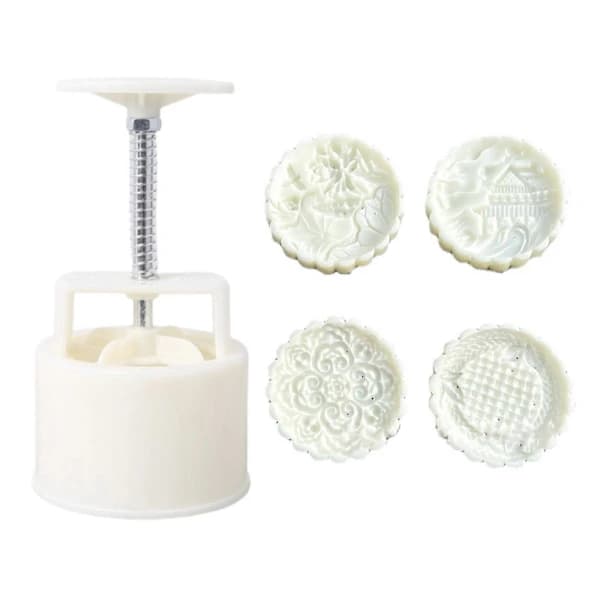 /EA/150g Plast Månekageforme Landskabsformede Månekageforme DIY Bageværktøj