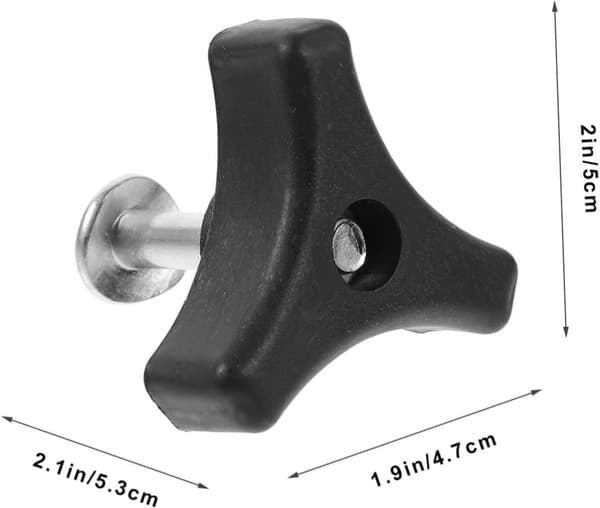 Lawn Mower Handle with Triangular Grip and Screws - Easy to Install Garden Tool Accessory