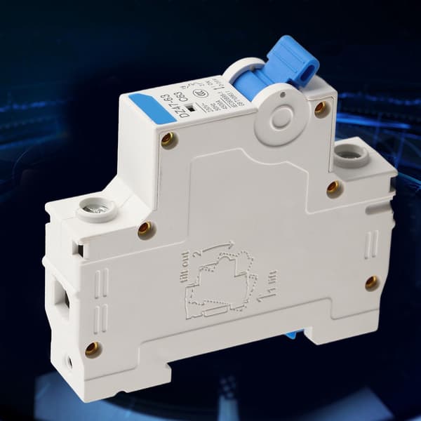 DZ47-63 1-polet miniatureafbryder 230VAC 63A afbryder til solenergisystemer og kommunikationssystemer