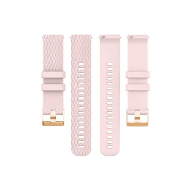 20mm Silikonerem til Garmin Venu 2S Vivoactive 4S 3S med Rosaguldspænde - Grå