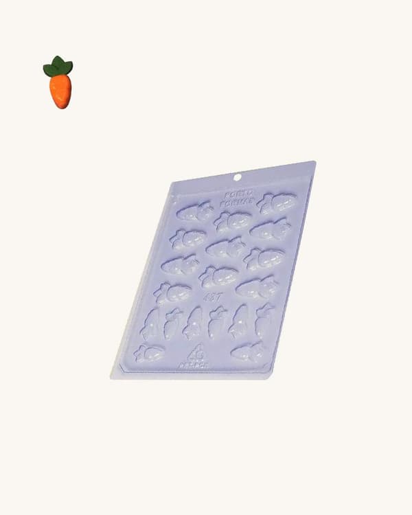 Pralineform Gulerod Chokoladeform - Porto Formas 437 Transparent transparent