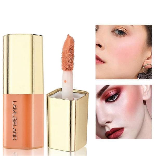 Cream Blush Stick with Buildable Dewy Finish, Long-lasting Dual-use for Cheeks and Lips