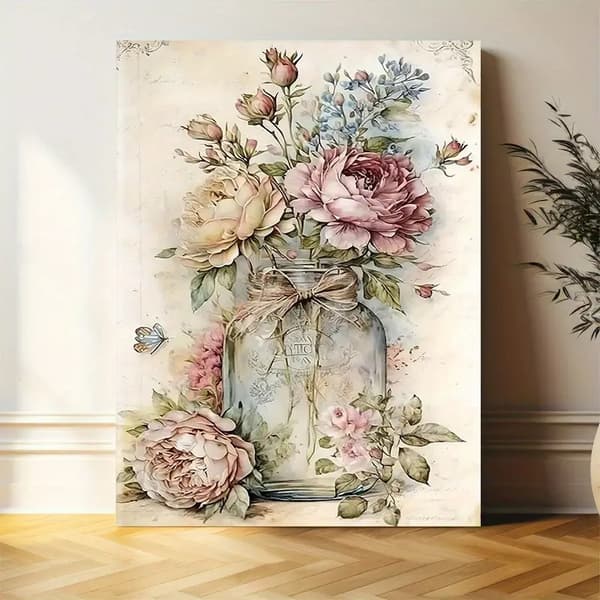 60 x 80 cm Vintage Bohemisk Kunsttrykk Uinnrammet 60*80CM