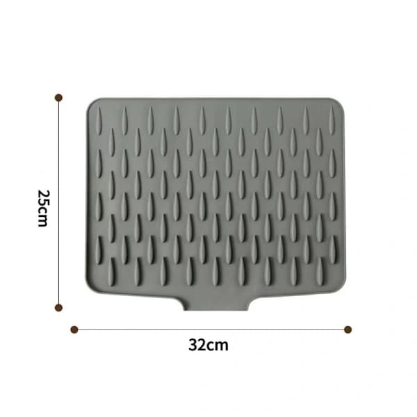 Spildsikker silikone tørremåtte til vask og bordplade 26*32cm