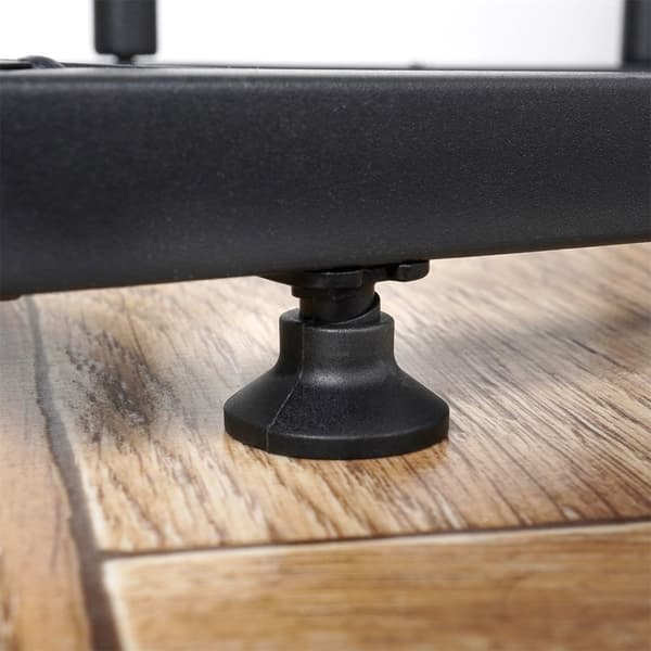 Sort metal blomsterstativ med 5 niveauer i industriel stil