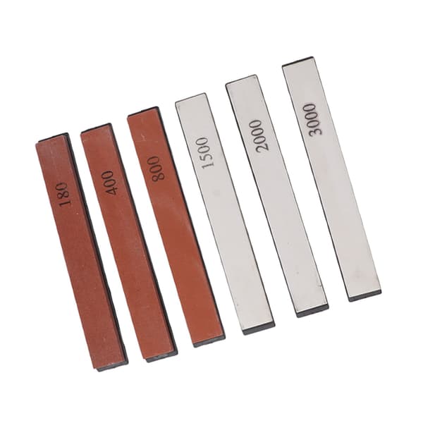 6-piece Knife Sharpening Stone Set, Built-in Base Angle Guide, Professional Sharpening Stone for Knives and Scissors