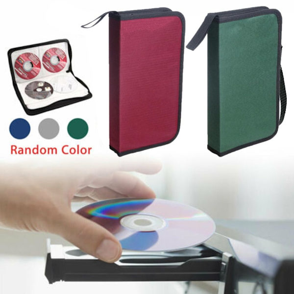 CD-etui CD DVD Opbevaringskasse SORT black