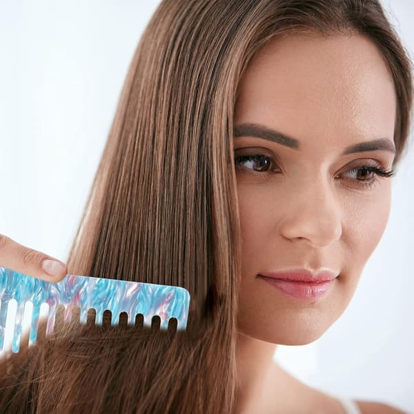 2-Piece Wide Tooth Comb Set, Large Detangling Comb No Handle