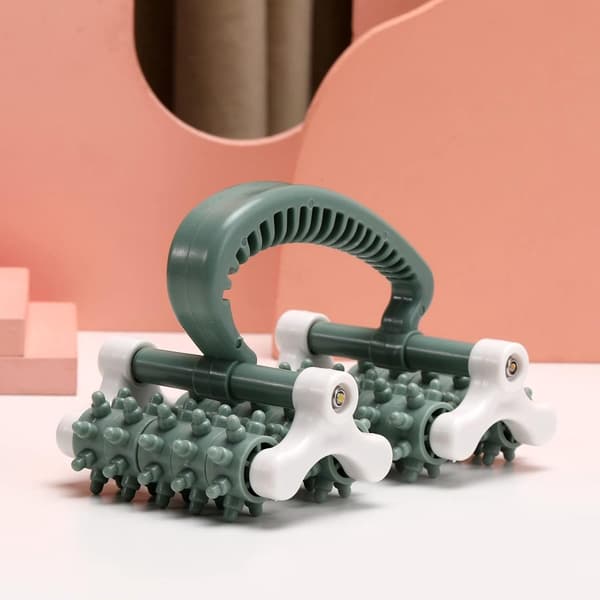 Anti-Cellulite Massage Roller, Fascia Roller for Muscles, Deep Tissue Release, Green