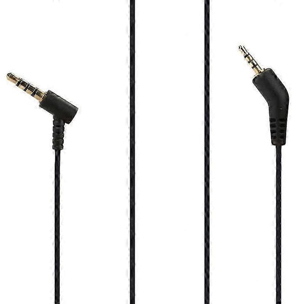 Udskiftningslydkabel til Bose QuietComfort QC 3-hovedtelefoner uden mikrofon, sort