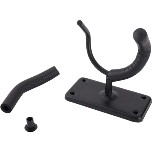 Set med 2 gitarrväggfästen, svart gitarrväggfäste i metall
