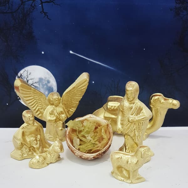 Pralinform Julekrybbefigurer - Sjokoladeform - BWB 171 Transparent transparent