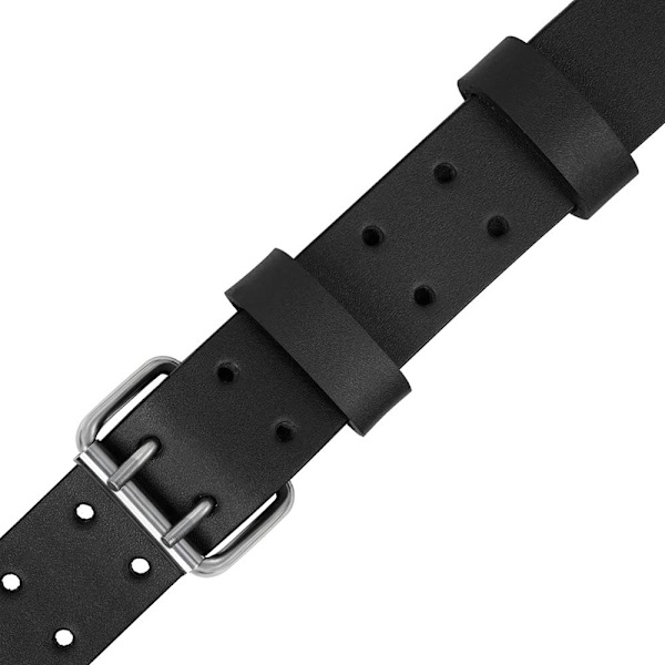 Specialkampanj! Högkvalitativa nya dubbelspänne arbetsbälten i läder för män | 38 mm breda | Robusta | Äkta läderbälte