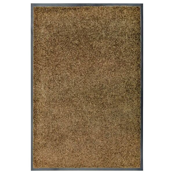 vidaXL Doormat Washable Brown 60x90 cm Brun brown
